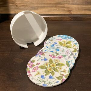 Kent Pottery Set of 6 Floral Coasters